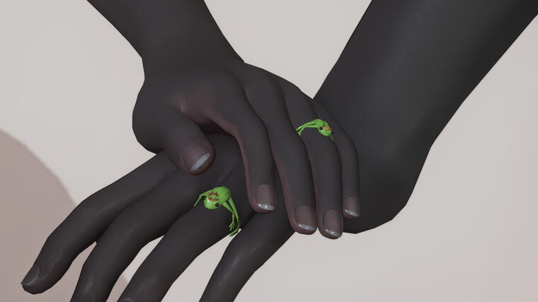 royal frog rings