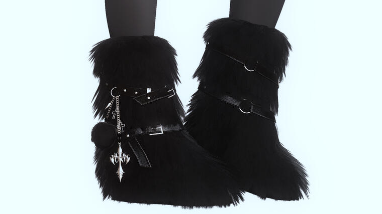 fur boots